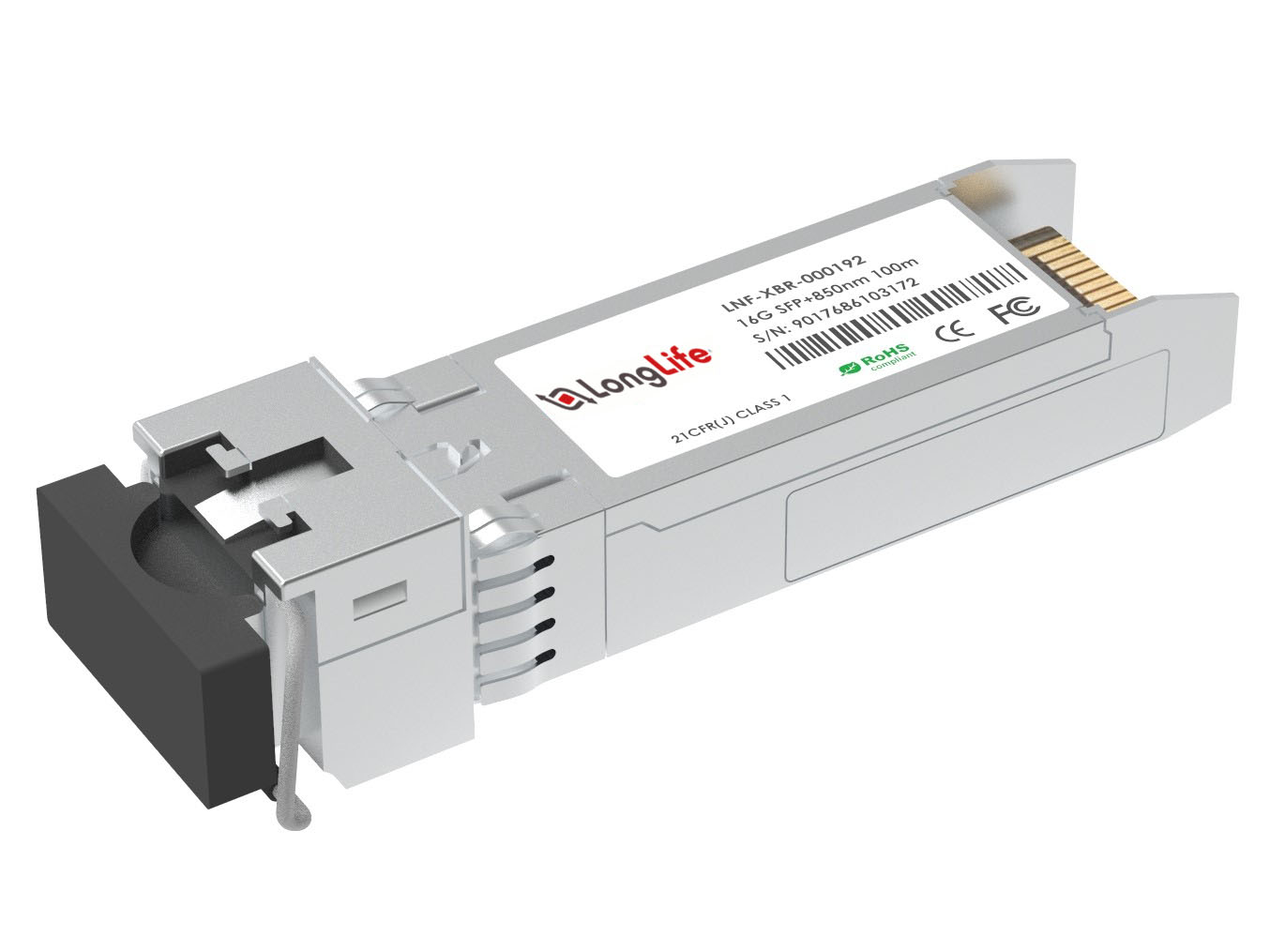 Brocade XBR-000192 Compatible 16G Fiber Channel SFP+ 850nm 100m DOM LC MMF Transceiver Module