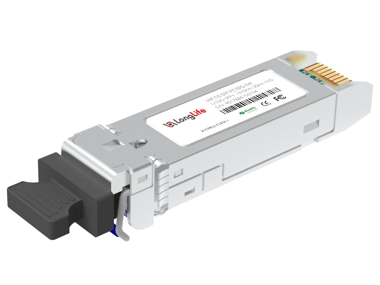 Cisco DS-SFP-FC32G-SW Compatible 32G Fiber Channel SFP28 850nm 100m DOM LC MMF Transceiver Module