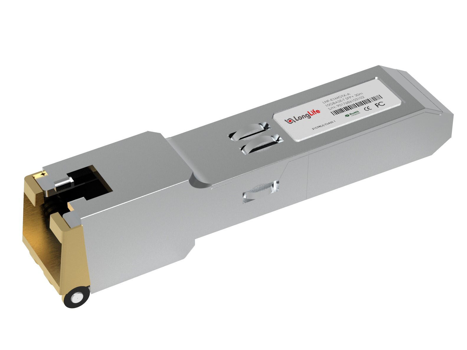 Brocade E1MGTX-A Compatible 10/100/1000BASE-T SFP SGMII Copper RJ-45 100m Transceiver Module
