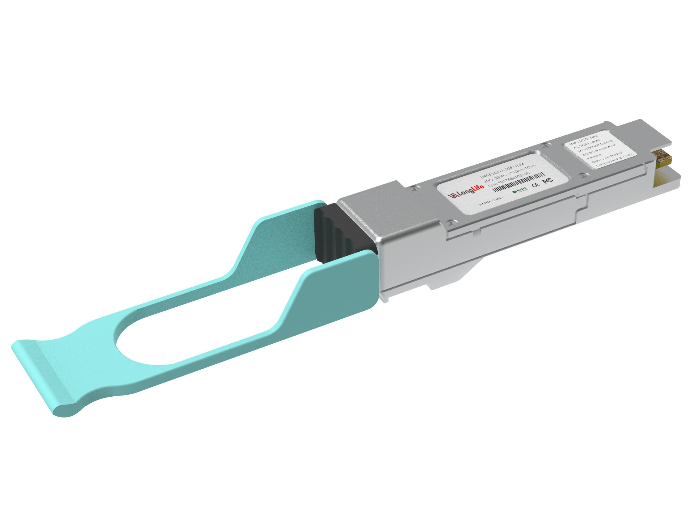 F5 Networks F5-UPG-QSFP+LX4 Compatible 40GBASE-LX4 QSFP+ 1310nm 2km DOM Duplex LC SMF/MMF Optical Transceiver Module