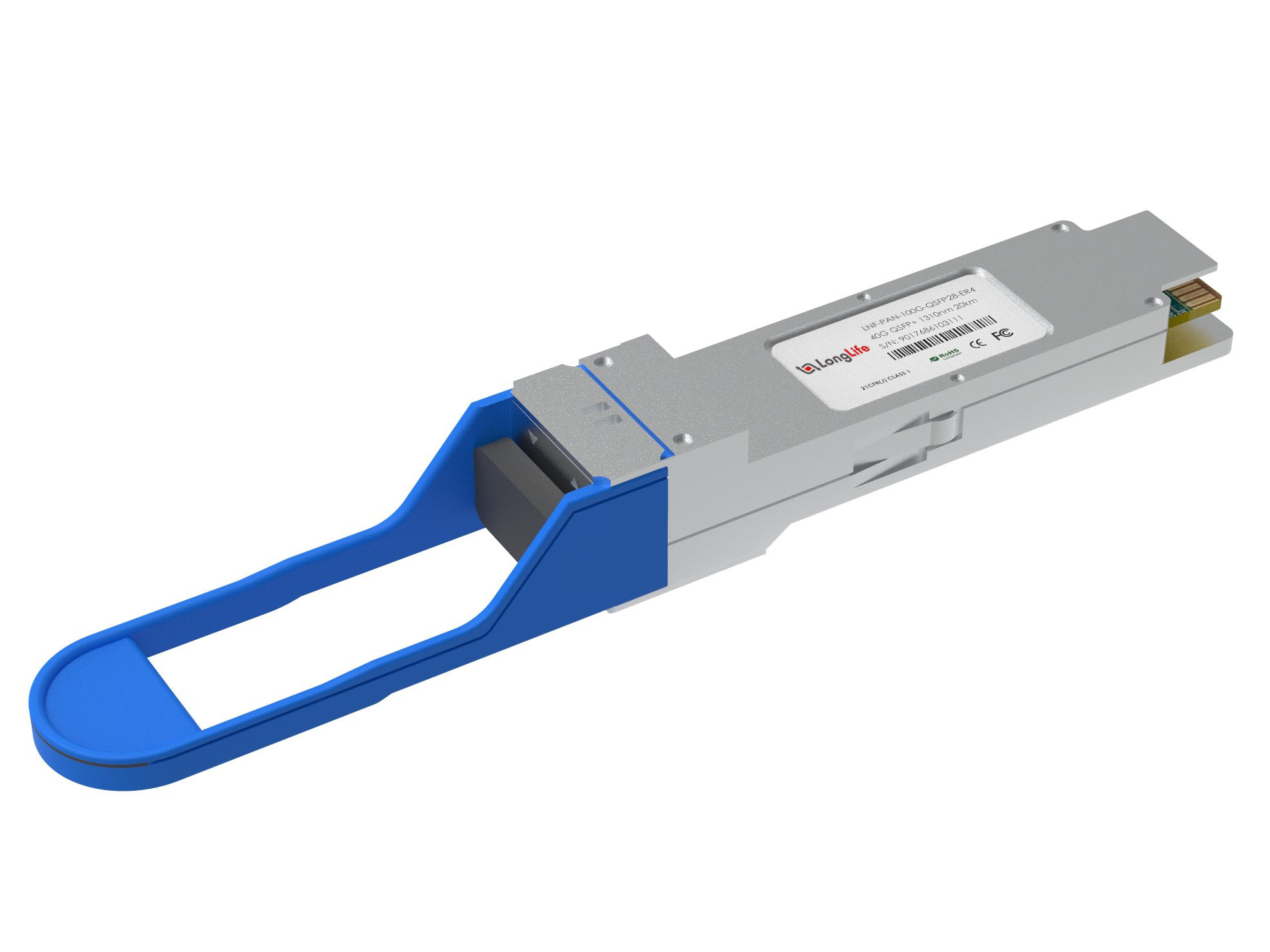 Palo Alto Networks PAN-100G-QSFP28-ER4 Compatible 100GBASE-ER4 QSFP28 1310nm 40km DOM Duplex LC SMF Optical Transceiver Module
