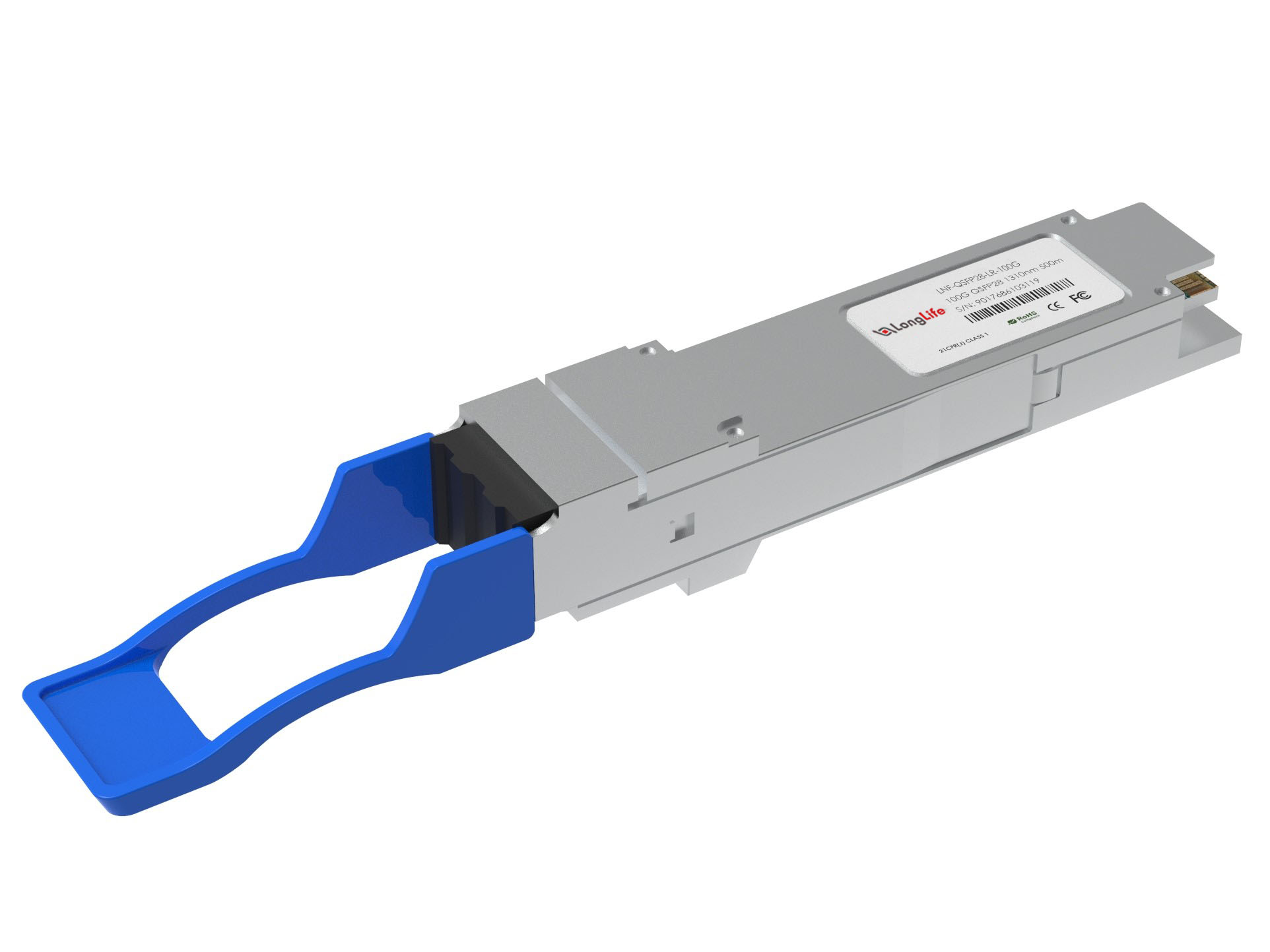 Dell Compatible 100GBASE-LR QSFP28 Single Lambda 1310nm 10km DOM Duplex LCSMF Optical Transceiver Module