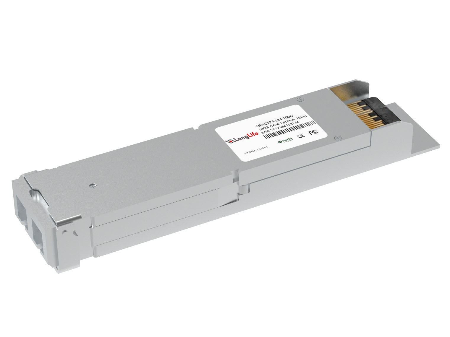 CFP4 Generic 100GBASE-LR4 and OTN 1310nm 10km DOM LC SMF Transceiver Module