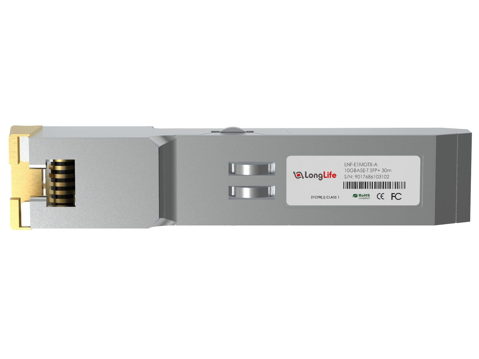 Brocade E1MGTX-A Compatible 10/100/1000BASE-T SFP SGMII Copper RJ-45 100m Transceiver Module - Görsel 2
