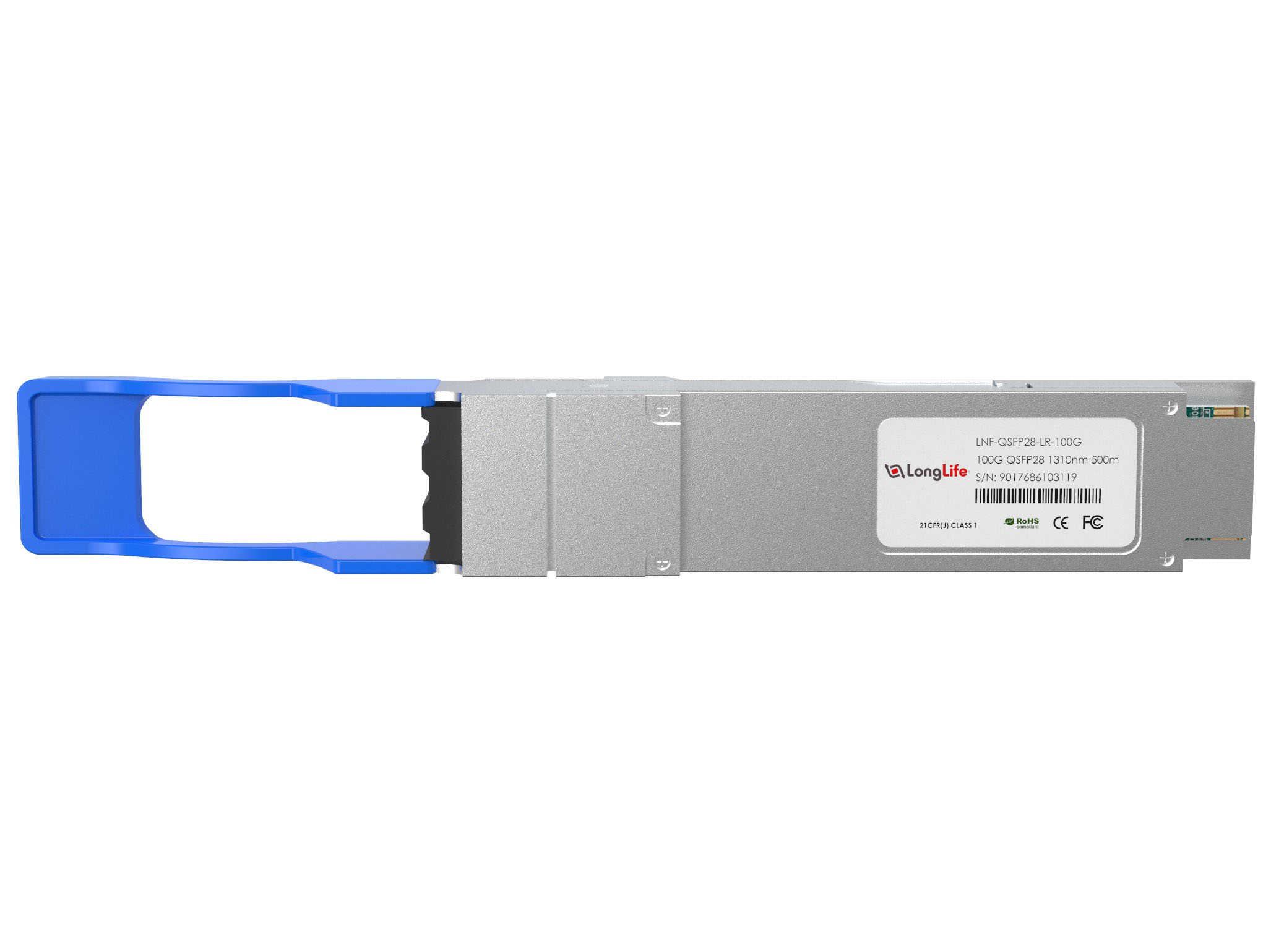 Dell Compatible 100GBASE-LR QSFP28 Single Lambda 1310nm 10km DOM Duplex LCSMF Optical Transceiver Module - Görsel 2