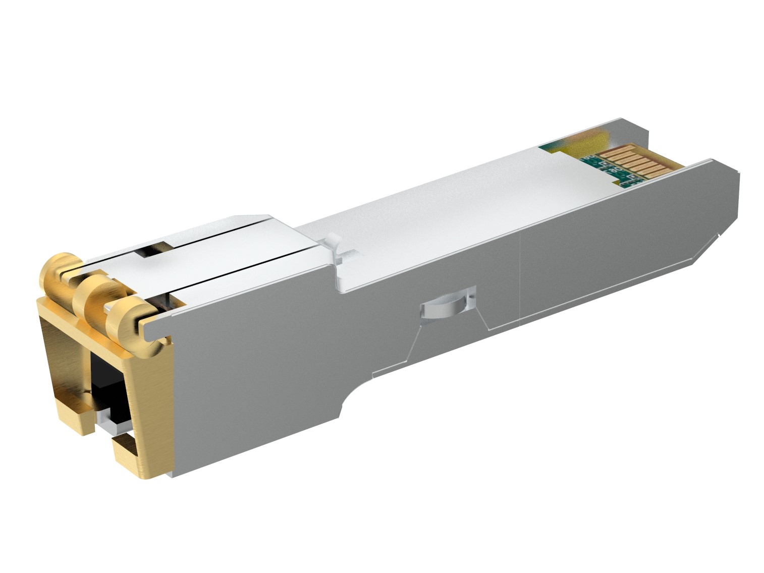 Brocade E1MGTX-A Compatible 10/100/1000BASE-T SFP SGMII Copper RJ-45 100m Transceiver Module - Görsel 3